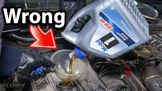 Never Do This When Changing Your Engine Oil