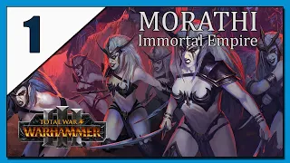 Morathi - Total War: Warhammer 3 - Dark Elves - Immortal Empire . Let's Play 1