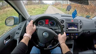 2008 Volkswagen Tiguan I [2.0 TSI 200HP]  |0-100| POV Test Drive #1441 Joe Black