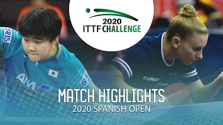 Satsuki Odo vs Chantal Mantz | 2020 ITTF Spanish Open Highlights (R16)