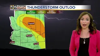 Storm chances possible Tuesday night, higher chances Wednesday