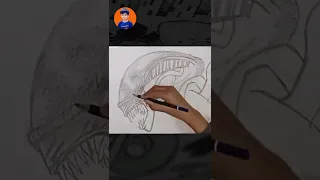 Alien | Xenomorph [Cartooning Club Sketch- Recreation ]