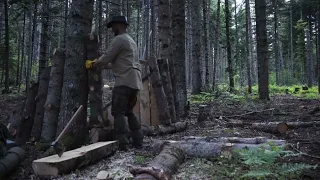 Underground wood stove.Earth cabine. 4-Shelter buildings.Bushcraft skills