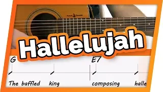Hallelujah -Jeff Buckley - Play Along / Guitar Karaoke (Easy Chords)