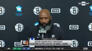 Jacque Vaughn Postgame Interview | Brooklyn Nets lose to Los Angeles Clippers 124-116