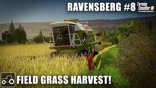 Field Grass & Sunflower Harvest, Baling Hay, Ravensberg #8 Farming Simulator 19 Timelapse