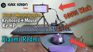 Tutorial Menghubungkan Keyboard + Mouse Ke Hp Xiaomi Redmi 3X Secara Bersamaan