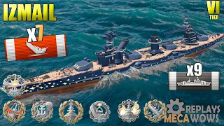 Izmail 7 Kills & 182K Damage | World of Warships Gameplay Replay