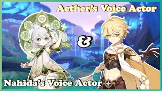 Aether's Voice Actor Pulls for Nahida (With Nahida's Voice Actor)