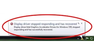 how to fix display driver stopped responding and has recovered windows 7