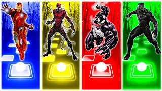 🔵Iron Man🟡Carnage🔴Venom🟢Black Panther🔮🎵TILES HOP