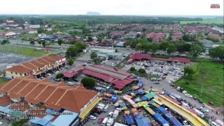 Aerial Video Kedua - Pkl 6 ptg Pasar Malam Taman Mahsuri - 4K