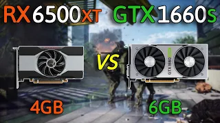 RX 6500 XT vs GTX 1660 Super - i5 12600K - Test in 11 Games 1080p