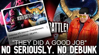 My Response To Galactus vs Unicron Death Battle