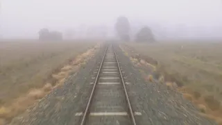 Drivers view: Echuca Railway Station to Elmore Railway station.