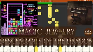 Magic Jewelry Level 002 (Descendants of the Dragon) (NES Game Soundtrack, Piano Tutorial Synthesia)