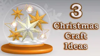 3 IDEAS🎄Christmas Decor With Star 🎄Christmas decoration ideas for home