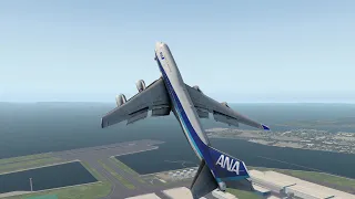 ANA Boeing 747 Jumbo Vertical Takeoff at Haneda Airport | X-plane 11