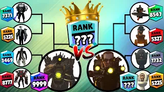 Skibidi toilet tournament brawl stars ranks up Team Infected Cameraman titan vs Team Skibidi Toilet