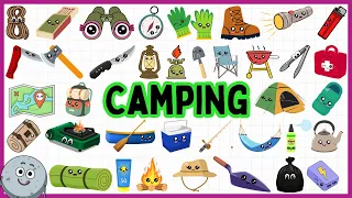 50 Camping Tools Name for Kids - Learn Camping Equipment for Children