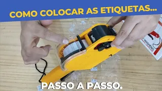 Como colocar etiqueta na etiquetadora de preços. #passoapasso