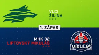 1.zápas baráž Vlci Žilina - MHK 32 Liptovský Mikuláš HIGHLIGHTS