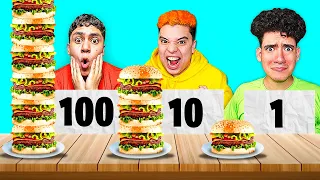 COMIENDO 100 CAPAS DE COMIDA CHALLENGE !! | TheDonato