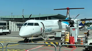 Trip Report | Luxembourg to Vienna - Luxair Q400