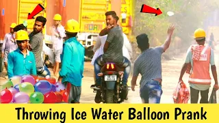 Throwing 😂 Ice Water 🎈 On Public | Throwing Water Balloon Prank | Funny Video 😂 | Pranks Khor