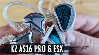A lot or good? Comparative review of headphones KZ AS16 Pro and KZ ESX