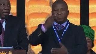 Alleged fake sign language interpreter at Mandela's memorial