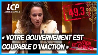 "Votre gouvernement est coupable d'inaction avec ce budget (...) et ce 49.3" - Clémence Guetté