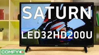 Saturn LED32HD200U самый доступный 32-х дюймовый телевизор - Видео демонстрация