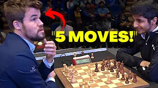 When Magnus Carlsen Played Shortest Game Of His Career