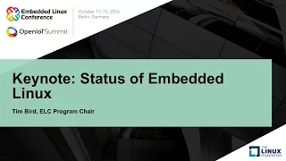 Keynote: Status of Embedded Linux