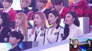 [171231] MBC 가요대제전 Mamamoo reaction to Red Velvet "Peek-A-Boo" full 직캠