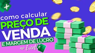 Como calcular no Excel o PREÇO DE VENDA incluindo sua MARGEM DE LUCRO, seja FIXA ou VARIÁVEL