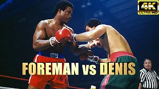 George Foreman vs John Dino Denis | KNOCKOUT Highlights Boxing Fight | 4K Ultra HD