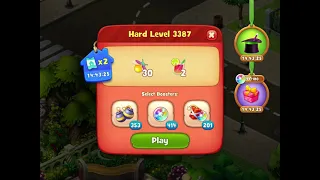 Gardenscapes Level 3387 With No Boosters - Hard Level - Clock Tower: Tower Viewer