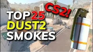 Top 25 Most Essential Dust2 Smokes CS2 (2024)