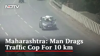 Watch: High On Drugs, Man Drags Traffic Cop On Car's Windshield For 10 km In Maharashtra