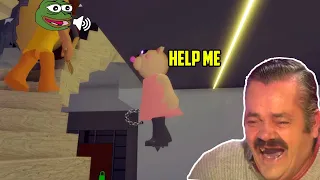 Roblox PIGGY FUNNY MOMENTS with memes (mousy got stuck in the ceiling)