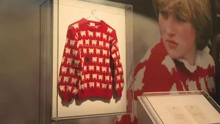 Princess Diana's 'Black Sheep' jumper displayed in London ahead of auction | AFP