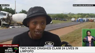 Two road crashes claim 24 lives in Limpopo