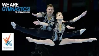 2018 Acrobatic Worlds, Antwerp (BEL) - Highlights MIXED PAIR FINAL - We Are Gymnastics !