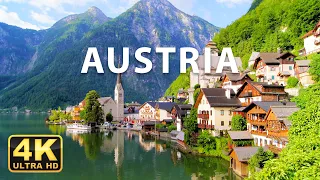 FLYING OVER AUSTRIA (4K UHD) - Relaxing Music Along With Beautiful Nature Videos - 4K Video HD