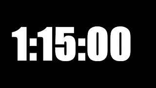 1 HOUR 15 MINUTE TIMER • 75 MINUTE COUNTDOWN TIMER ⏰ LOUD ALARM ⏰