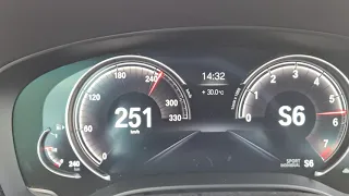 BMW G30 540i Stage 2. 60-250 km/h