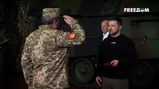 Зеленский посетил украинских бойцов на военной базе в Аахене