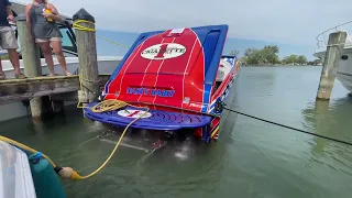 2004 Cigarette 38 Top Gun Idling at 2022 Metro Beach Boat Show